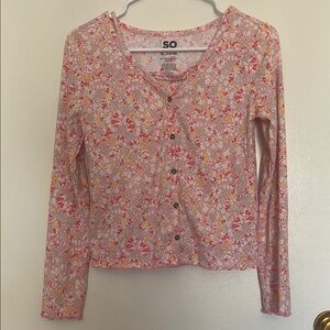 SO Pink and Red Matching Set with Floral Design